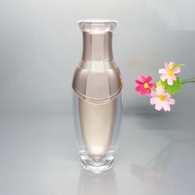 100 мл розовое золото пластиковая акриловая бутылка для