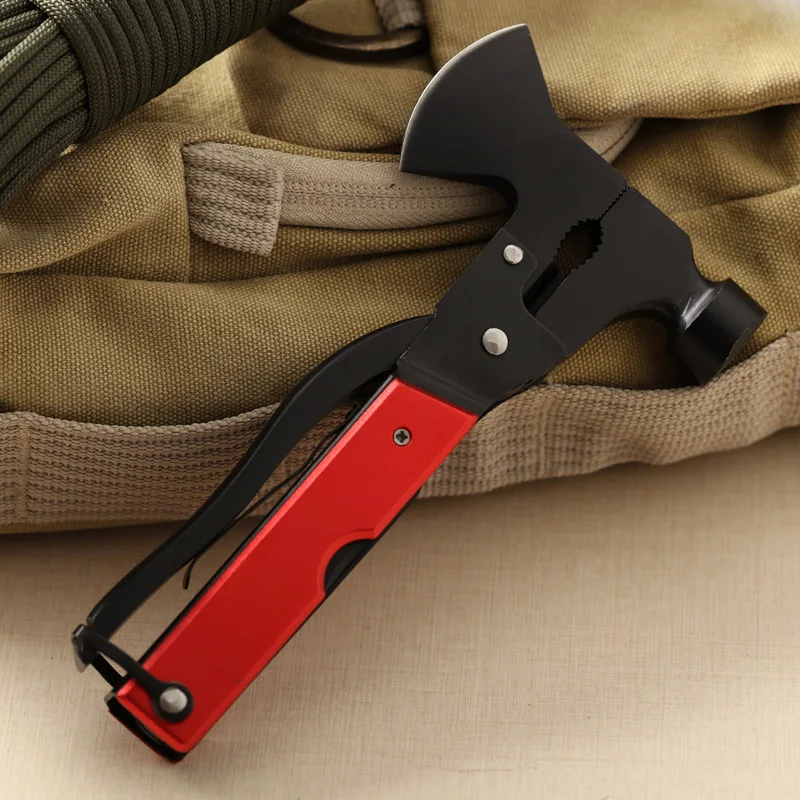 

WIND Multifunctional Combination Axe, Stainless Steel Tactical Outdoor Multifunctional Axe, Mini Hammer