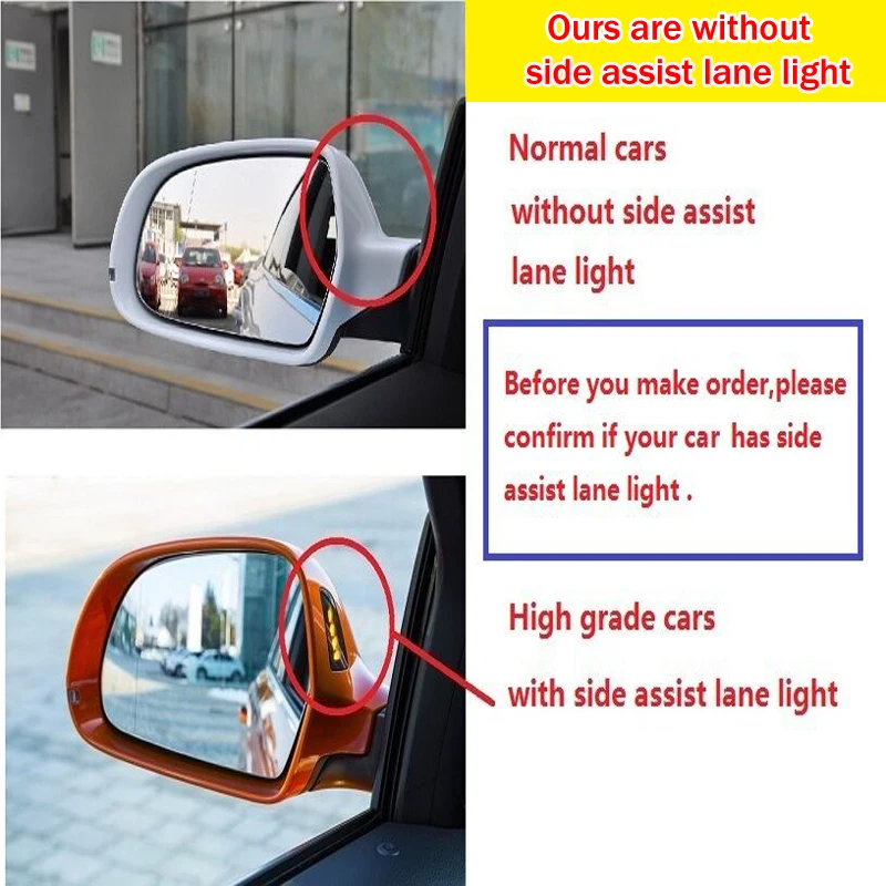 

Side Mirror Cover Rearview Wing Mirror Caps For Audi B8 A3 A4 A6 S4 RS4 S6 RS6 ,Car Accessories Replacement