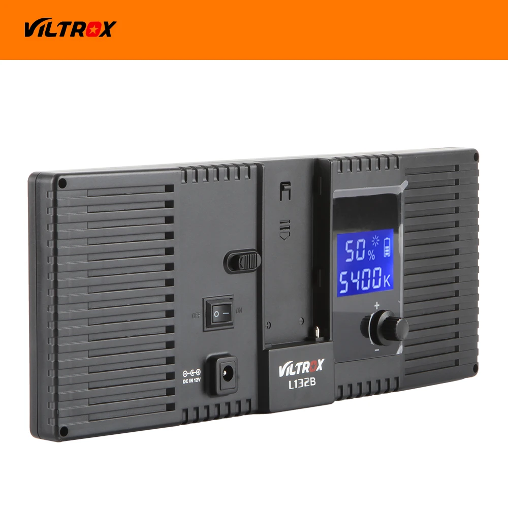 Viltrox L132B Светодиодная лампа для видеосъемки ультратонкий ЖК дисплей с