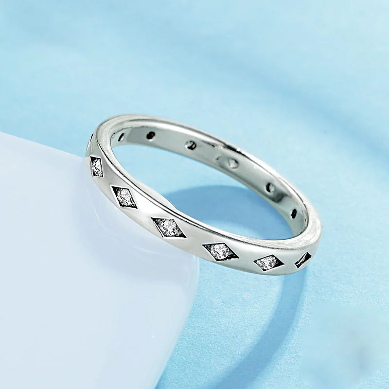 Кольца для влюбленных TONGZHE ювелирные изделия из белого золота с кубическим