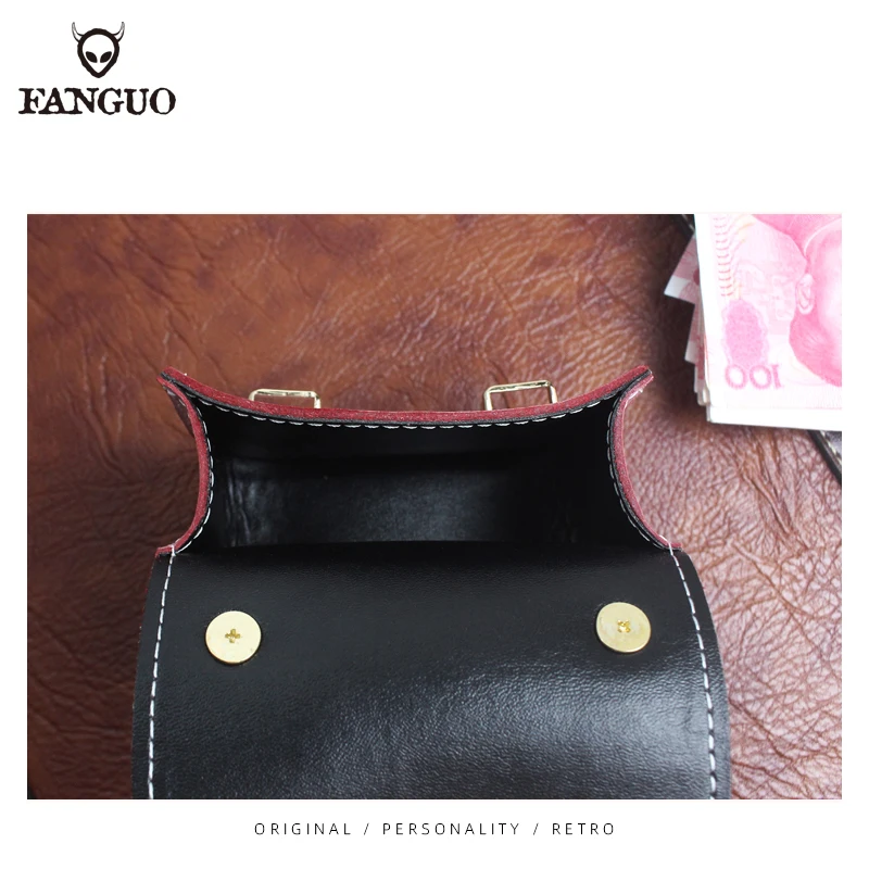 Unique Design Women Shoulder Bag FAshion Children's Crossbody Chain Handbag Handmade Geniune Leather Card Holder Coin Purse