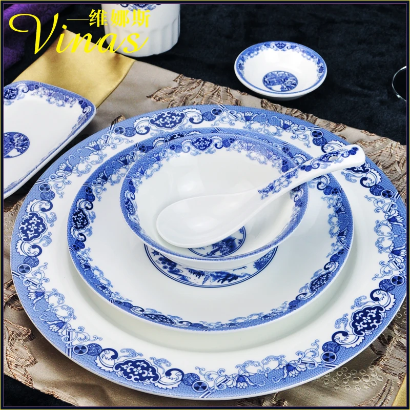 В китайском стиле керамический посуда тушью Jiangnan Золотая инкрустированная