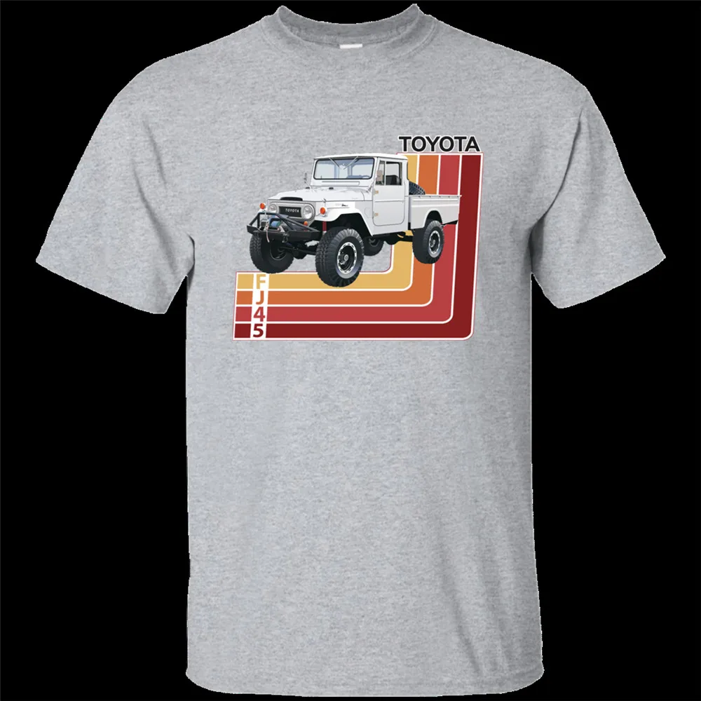 Мужская Toyota Landcruiser футболка Fj45 Ретро 4X4 Графический Грузовик футболки новые