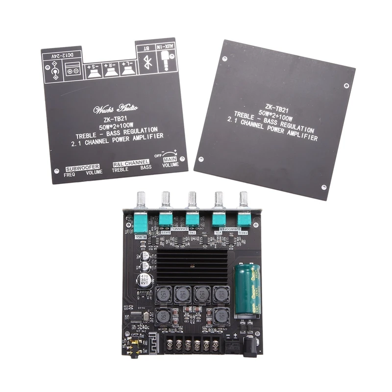 ZK TB21 TPA3116D2 Bluetooth 5 0 сабвуфер усилитель доска 50WX2 + 100 Вт 2 1 канал Мощность аудио