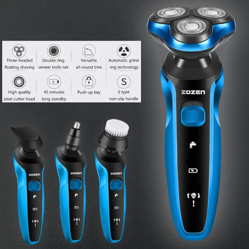 

Men Electric Shaver USB Rechargeable Razor Shaving Machine Beard Trimmer Washable Wet Dry Waterproof Electric Shaver