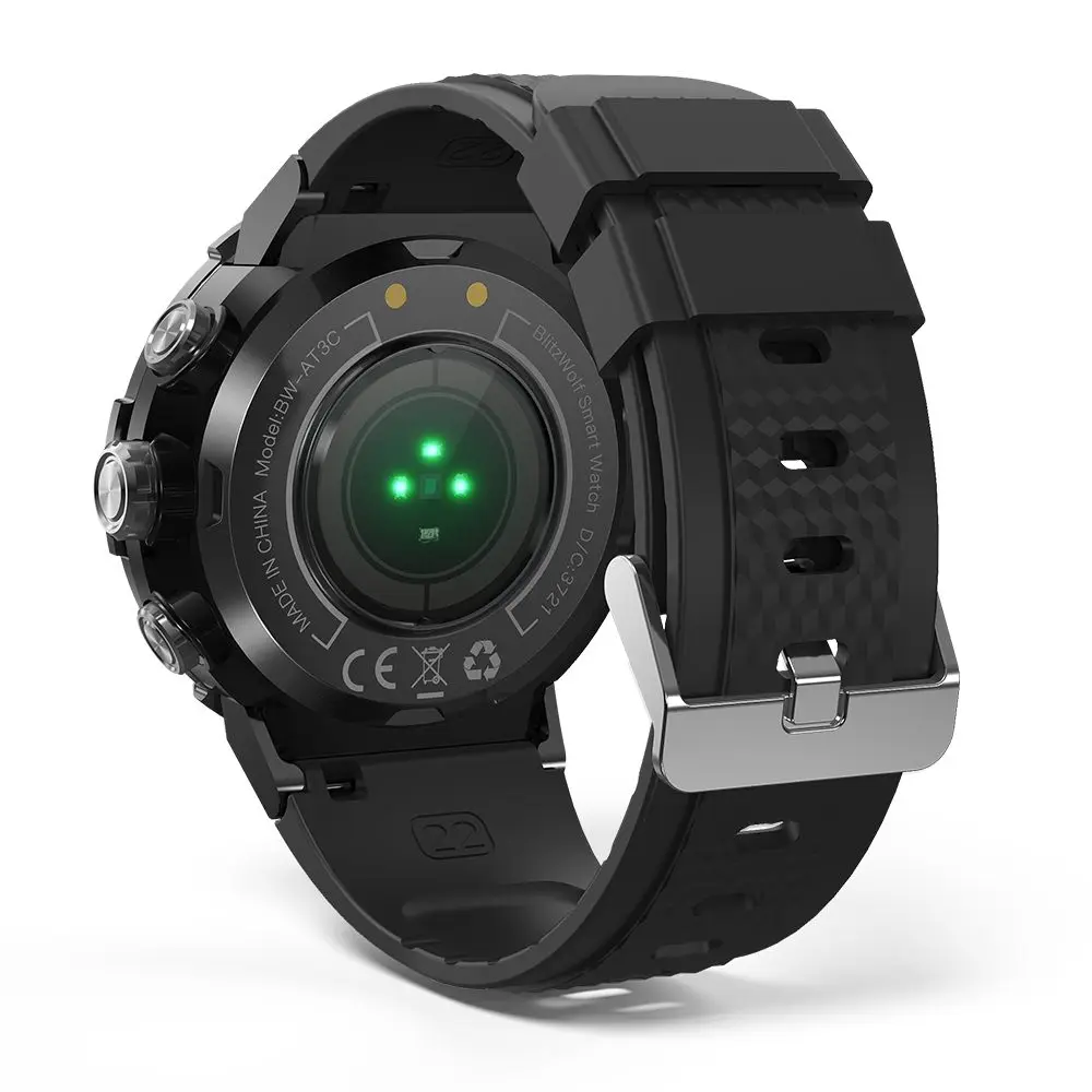 BlitzWolf BW-AT3C Смарт-часы HD Экран BT Вызов 24h Сердечный ритм Кровяное давление SpO2