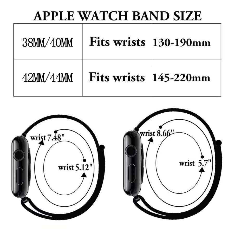Петля нейлоновый ремешок для apple watch 38 мм 42 мм 40 мм 44 мм 1 2 3 4 тканый нейлоновый ремешок Ремешок для iWatch 4 узор браслет ремешок для часов