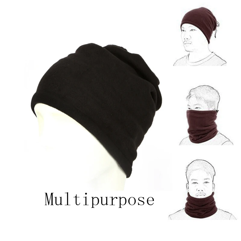 

1PC 3 In 1 Winter Unisex Women Men Sports Caps Scarves Fleece Warmer Face Mask Beanie Hats Ski Hiking Riding Caps Hats