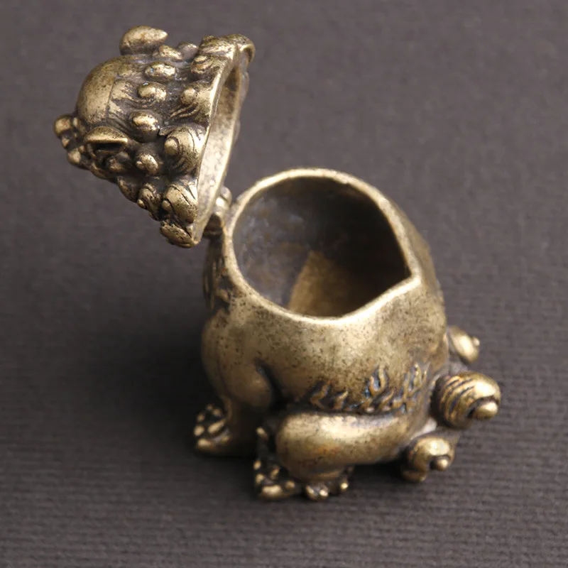 Фэн-шуй Pixiu в винтажном китайском стиле медная бронзовая курильница для