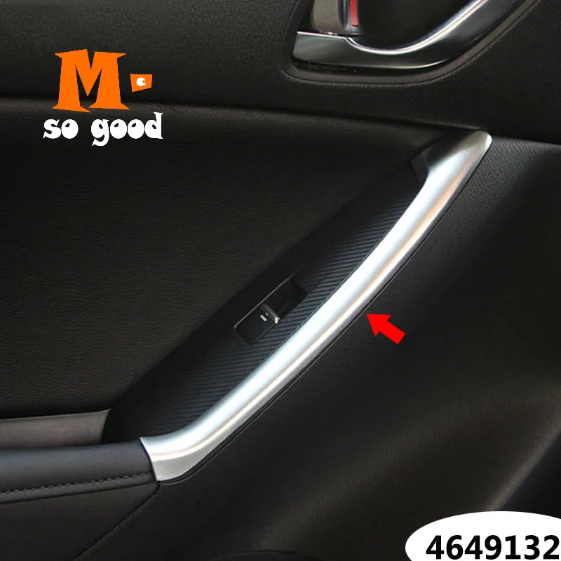 

ABS Matte For Mazda CX-5 CX5 Car Rear Door Armrest Handle Cover trim Auto interior Accessories styling 2012 2013 2014 2015 2016