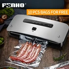 Автоматический вакуумный упаковщик FUNHO Sous Vide, вакуумная упаковочная машина с 10 пакетами для сохранения свежести продуктов на кухне