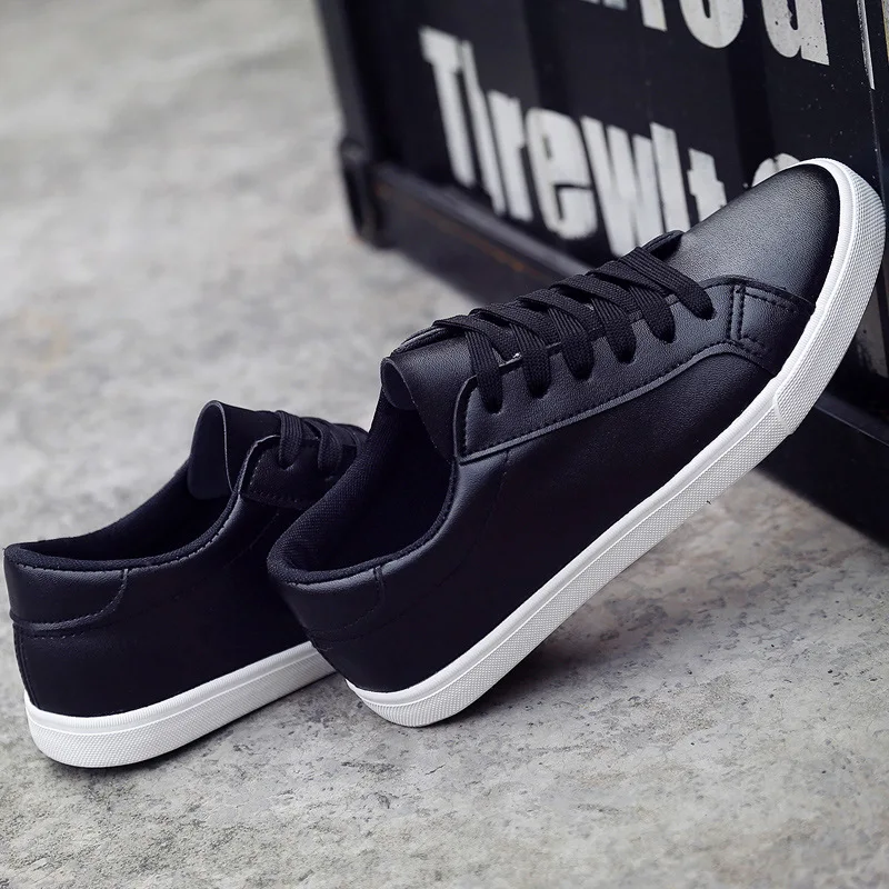 

New Spring Lace Up Small White Shoes Women'sflat Leather Canvas Shoes Women White Board Shoes Casual Shoes Women