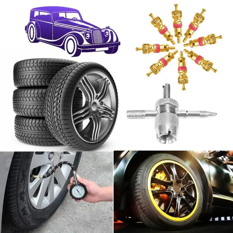 VODOOL 20 шт./компл. автомобильный воздушный сердечник клапана авто грузовик шины для