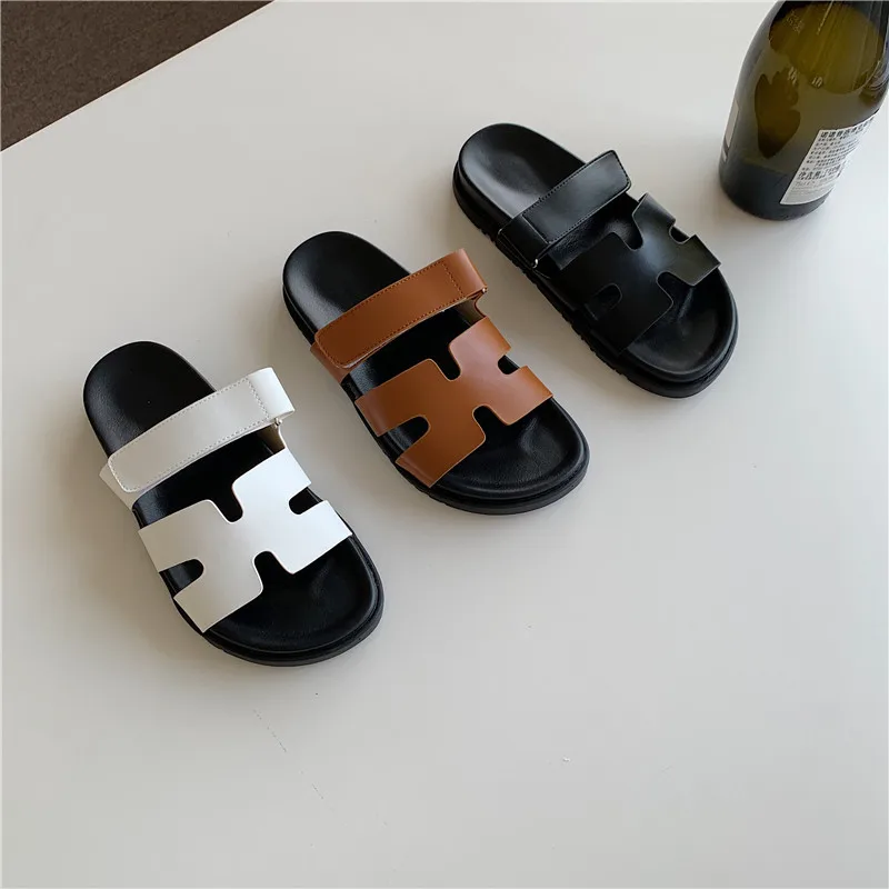

2021 new summer fashion sandals female flat bottom Korean version of small fresh and simple wild fairy Roman shoes sandals and