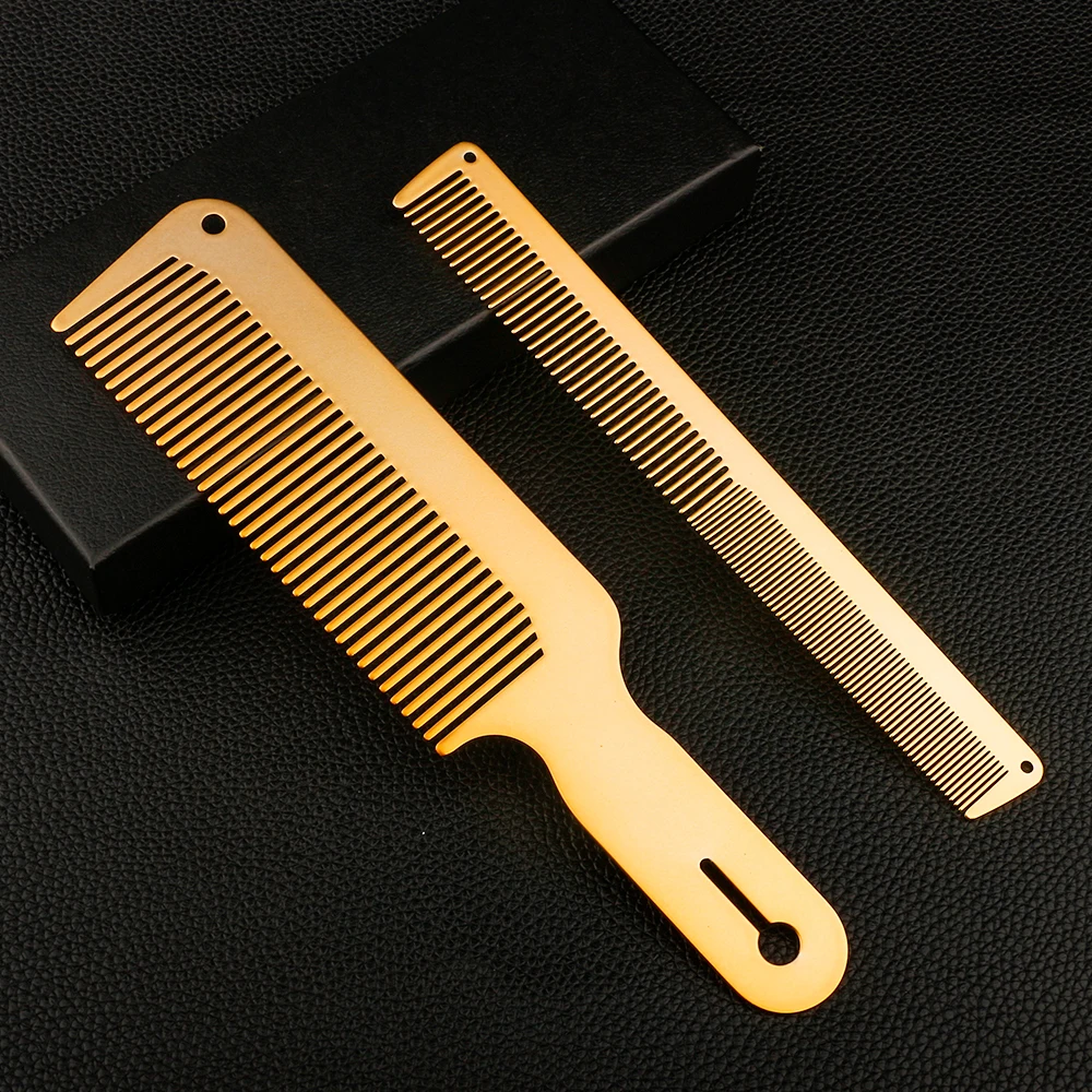 

Ultra-thin 1mm Thickness Stainless Steel Comb Metal Hair Comb Hair Clipper Thinning Comb Styling Tool Barber Hairdressing Comb