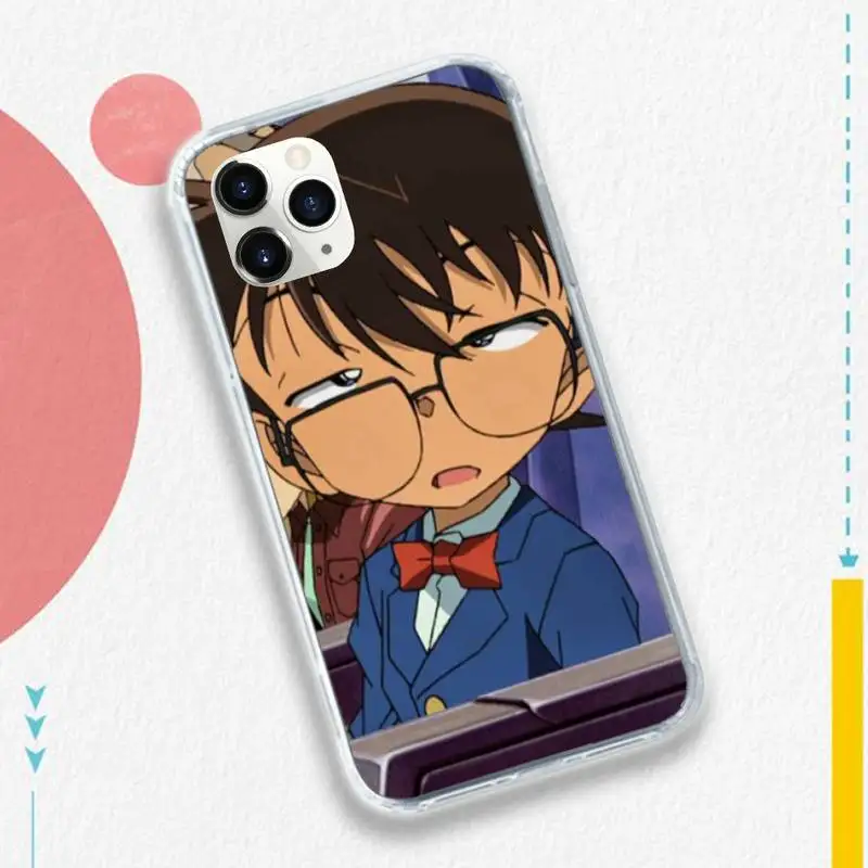 

Detective Conan There is only one truth anime high quality Phone Case for iPhone 11 12 pro XS MAX 8 7 6 6S Plus X 5S SE 2020 XR