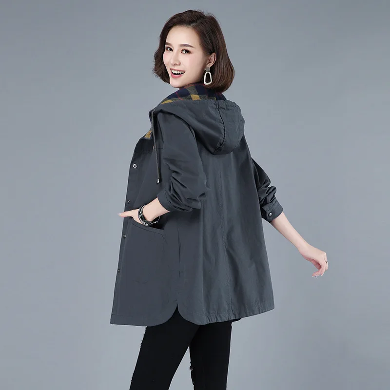 Свободная новая Пылезащитная куртка для отдыха Женская Осенняя прямая удобная с