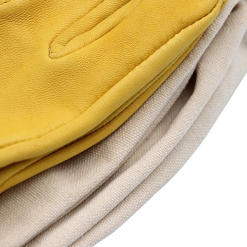 

Prevent Gloves Protective Sleeves Ventilated Professional Anti Bee for Apiculture Beekeeper Beehive Yellow