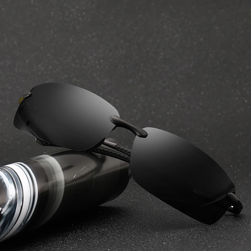 Модные солнцезащитные очки мужские Поляризованные алюминиевые магниевые