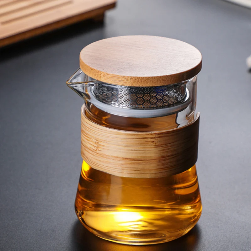 Портативный дорожный стеклянный чайный набор SENDIAN высокотемпературный новинка