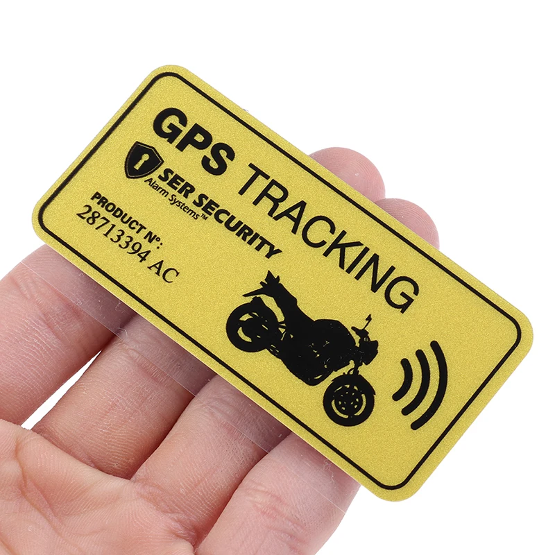 2/3pcs Warning Lable GPS TRACKING Alarm System Sticker Anti-Theft Sticker Reflective Vinyl Sticker For Car Motocrclye Bike