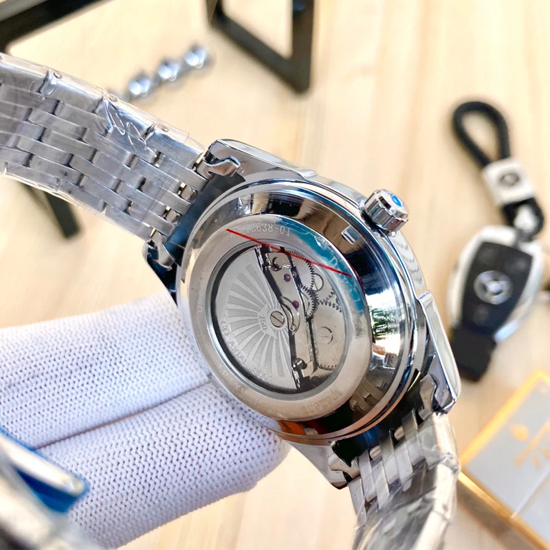 

Men Watch High-end Fashion Brand Men Automatic Mechanical Watch Sports Waterproof Clock Leather Strap Reloj mecanico