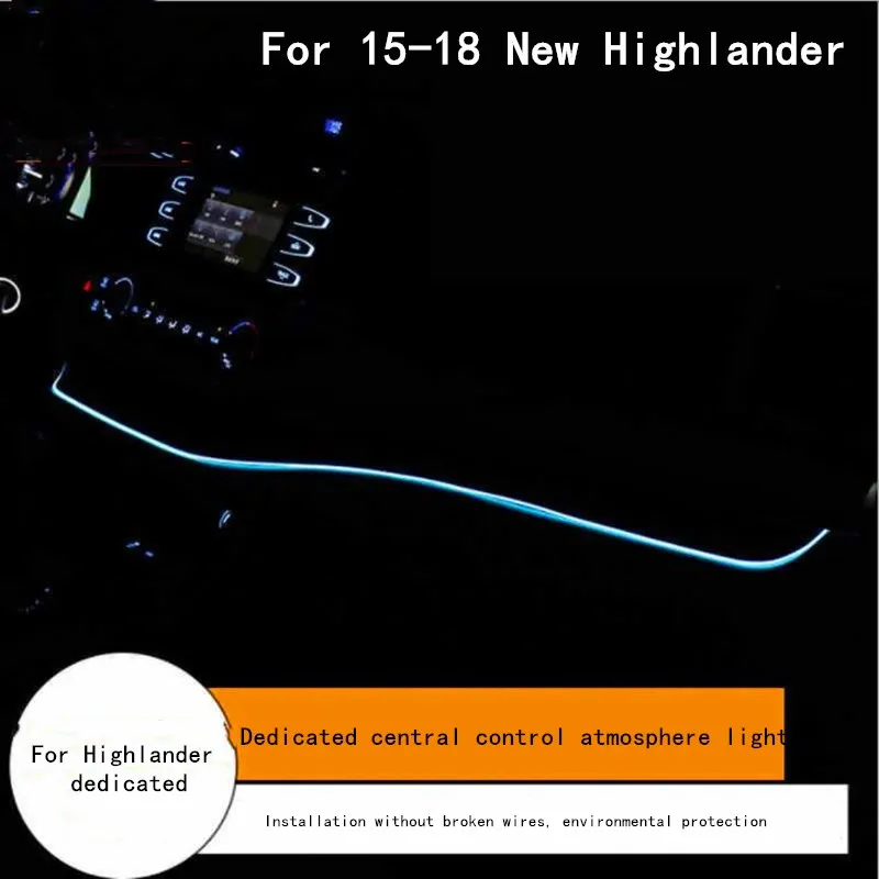 Для Toyota Highlander 2015-2018 внутренняя панель приборной панели OEM оригинальная Заводская атмосфера Улучшенный окружающий свет TPYCBX