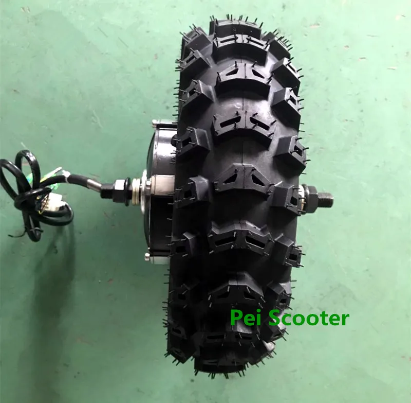 

11 inch 11x3.50-6 tyre (or 13 inch) Brushless gear low speed high torque double axles hub motor wheel phub-11hm