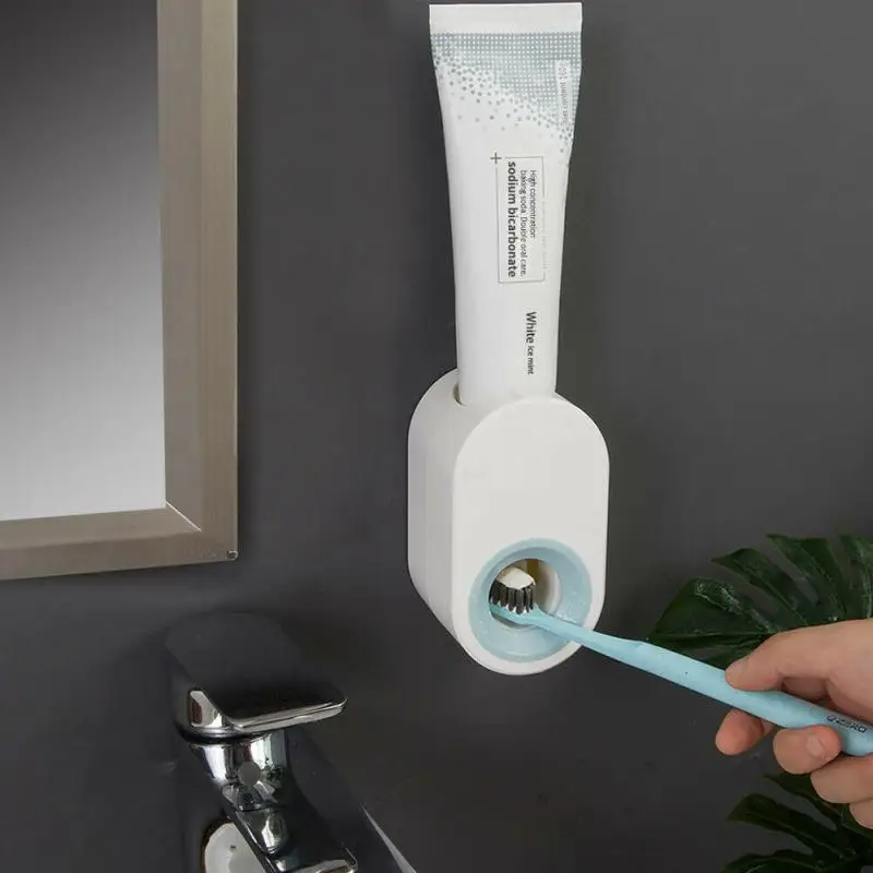 

New Automatic Toothpaste Dispenser Hand-free Toothpaste Squeezer Wall-mounted Toothpaste Holder Dust-proof porte dentifrice