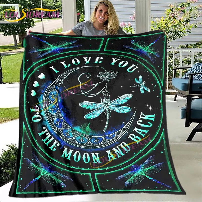 Одеяло в виде стрекозы и Луны для взрослых | Дом сад