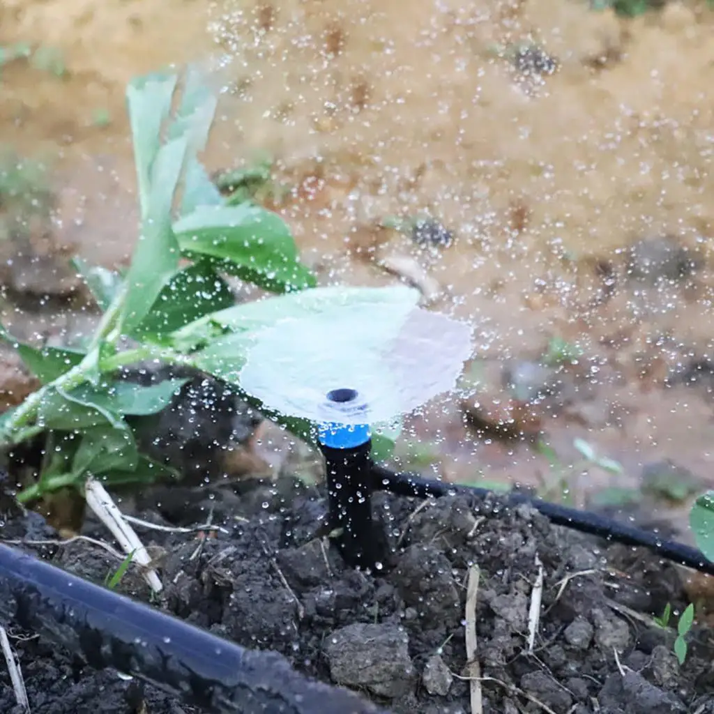 50Pcs Kits 13cm Drip Emitters Perfect for 4/7mm Tube Adjustable 360Degree Water Flow Irrigation System Watering | Инструменты