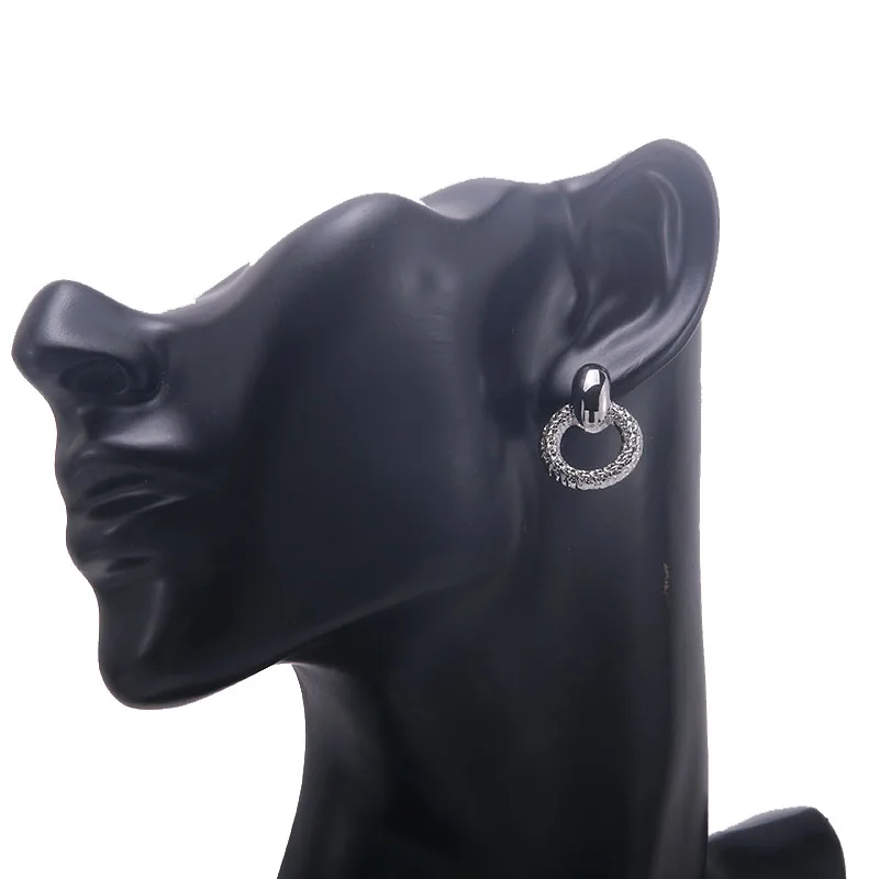 

Fashion Copper Rope Geometric Round Shape gold Hoop Earrings Piercing ear Earring For Women Jewelry Hypoallergenic Design 2021