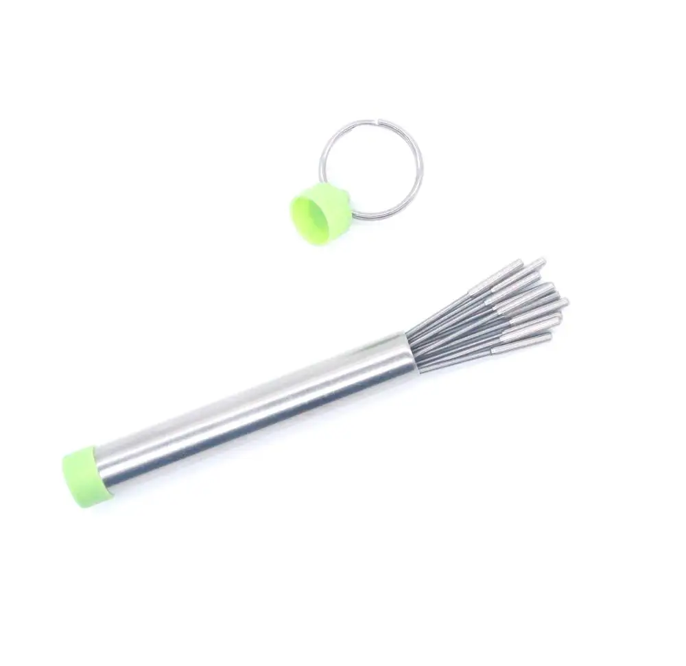 Металлическая титановая зубочистка из нержавеющей стали 10 шт. многоразовая