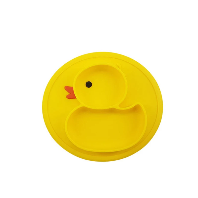 Портативный милый детский поднос на присоске с силиконовой пластиной