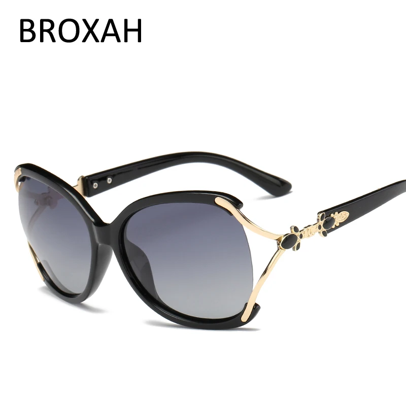 Модные поляризованные солнцезащитные очки женские Брендовые пластиковые для