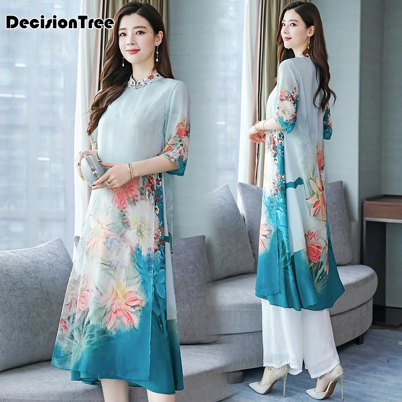 ao dai женское японское хлопковое aodai yukata высококачественное вьетнамское женское платье чонсам
