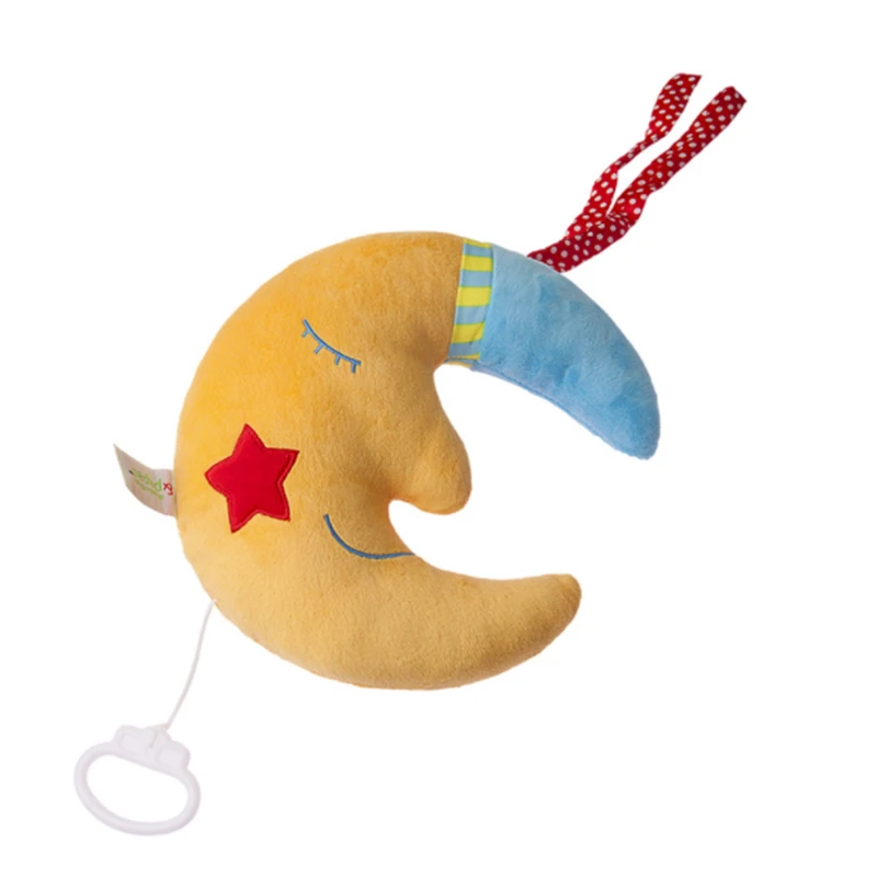 Новые детские игрушки для коляски музыка Луна кроватка подвесные мобильные