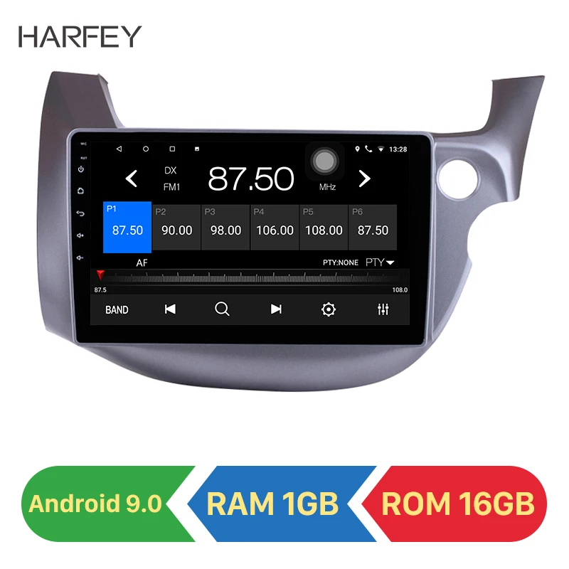 Harfey 10 1 дюймов Android 9 0 автомобильный мультимедийный плеер gps навигация для 2007 2008 2009