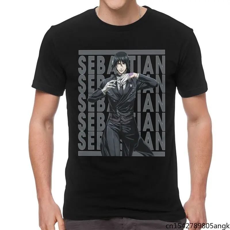 

Handsome Kuroshitsuji Men Short Sleeve Print Michaelis s Graphic Tshirt