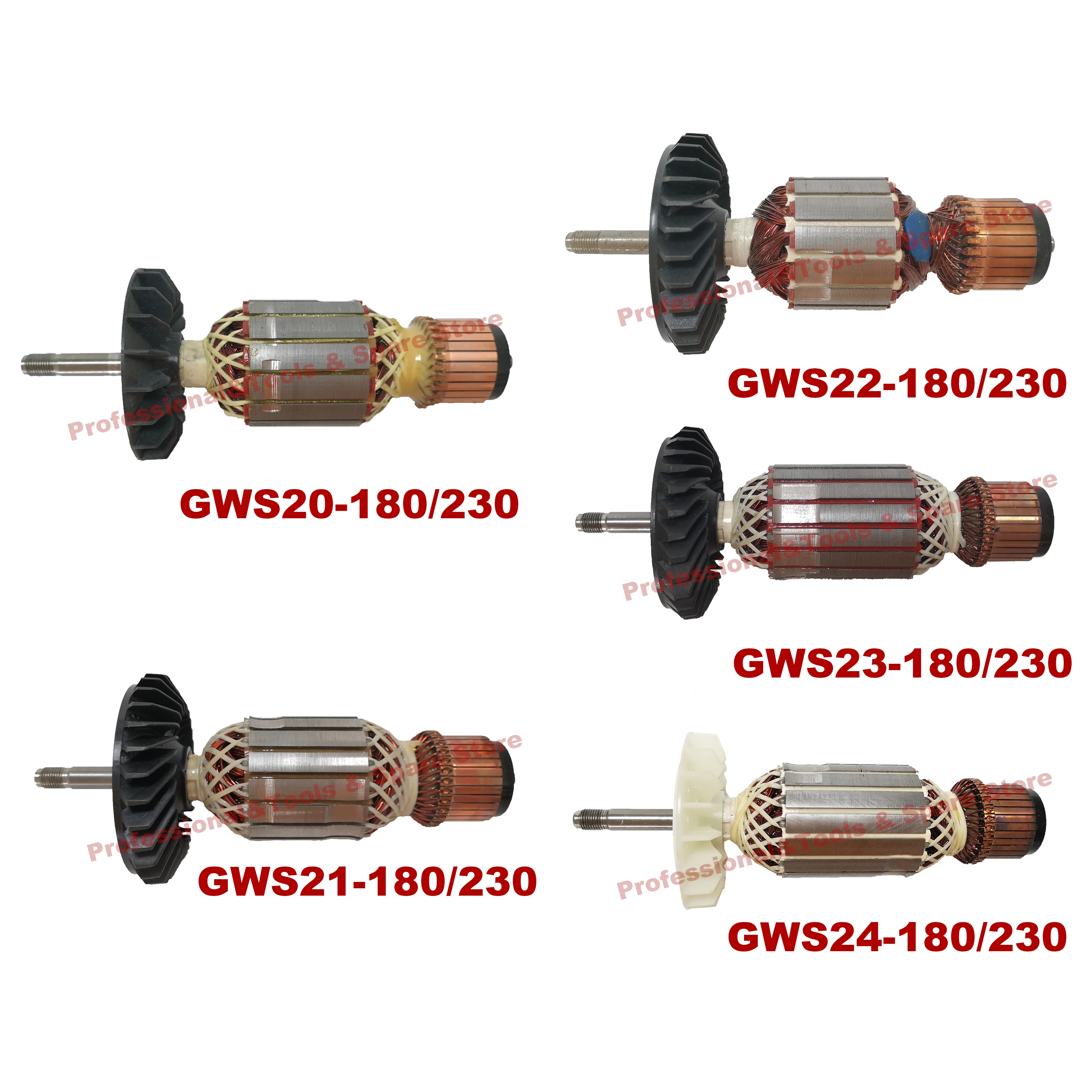 AC220V-240V якоря Ротор двигателя Замена для BOSCH GWS20-180 230, GWS21-180 230, GWS22-180 230, GWS23-180 230, GWS24-180 230
