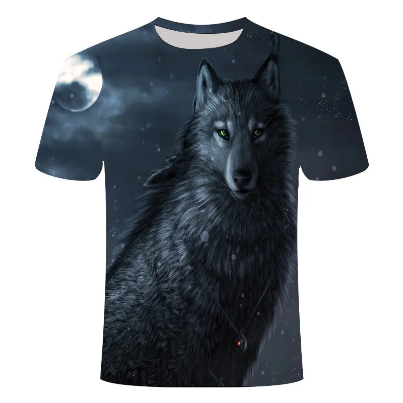 

Cool men's and women's fashion T-shirts 2021 latest 3D printing animal casual T-shirts men's short-sleeved summer tops T-shirts