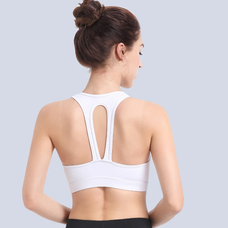

2020 Women Gym Push Up Top Deportivo Mujer Quick Dry Bra Seamless Sports Women Fitness Top Yoga Bra For Cup A-D Running 3 colors