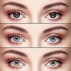 Цветные контакты по рецепту 2021, контакты для глаз в год, 3-тоновые контактные линзы для глаз 0-800 градусов, контактные линзы