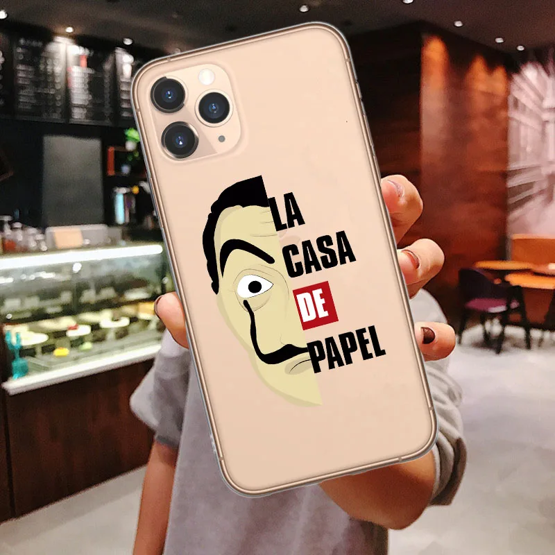 Чехол для iPhone X 10 SE 6S 6 7 8 Plus XS MAX XR Испания ТВ La Casa de papel мягкий чехол 11 Pro Max | Мобильные