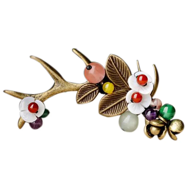 Ретро аксессуары брошь рога маленькая свежая оригинальная в виде ракушки цветок