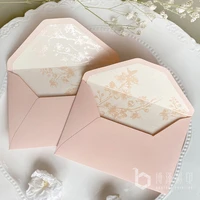 4pcslot wedding invitations envelopes pink romantic wedding bridal gift greeting card event party birthday supplies
