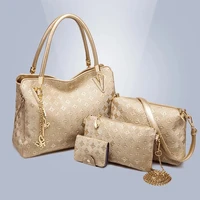 womens handbag shoulder bag designer luxury 2020 pu leather 4 pcs crossbody clucth purse wallet ladies