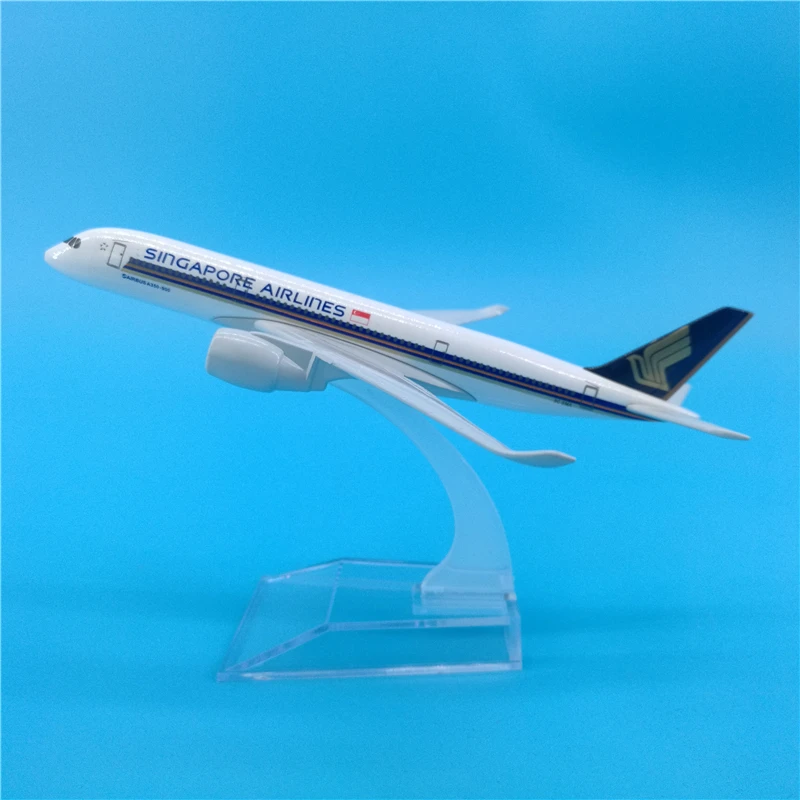 Модель самолета 16 см авиакомпании Singapore Airlines модель из металлического сплава с
