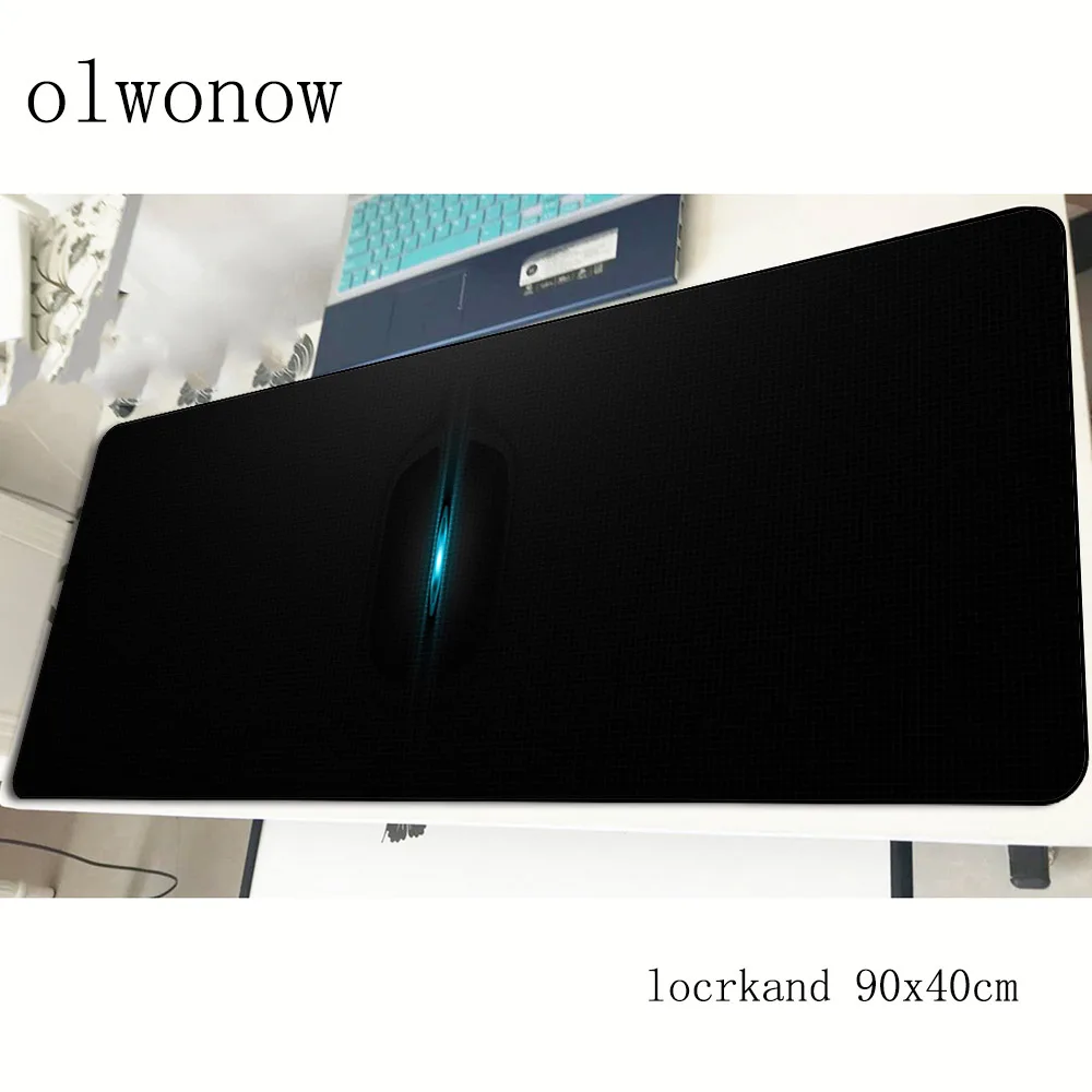 Черные абстрактные фигуры коврик для мыши геймер темно-80x30 см ноутбук с